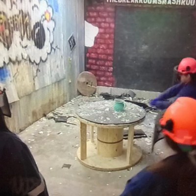 Multiple People Smashing Items