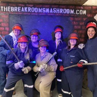 Multiple People Posing for a Camera