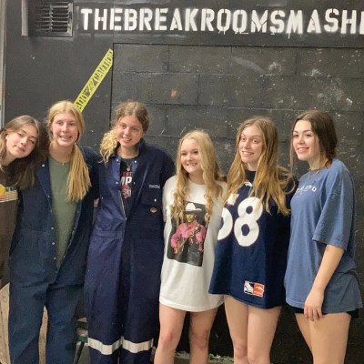 Multiple People Posing for a Camera